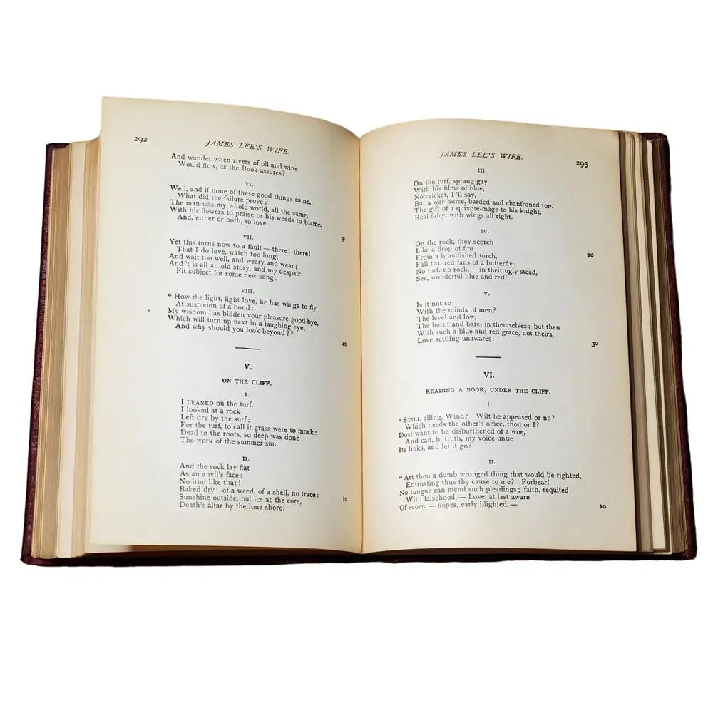 Robert Brownings Selected Poems New York Thomas Y Crowell Co Victorian Leather